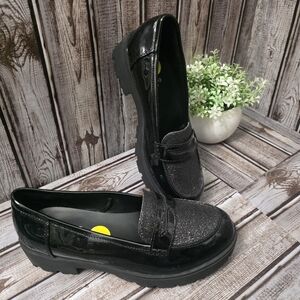 Jellypop Black Sparkle Loafers